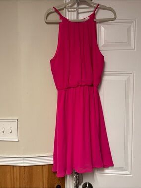 LUSH Hot Pink Sleeveless Dress